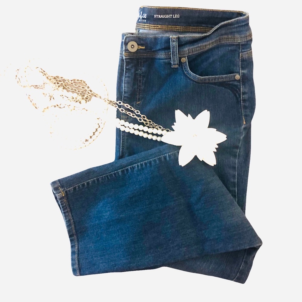 Petite straight leg jeans 16P